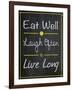 Eat Well-Lauren Gibbons-Framed Art Print