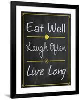 Eat Well-Lauren Gibbons-Framed Art Print