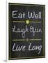 Eat Well-Lauren Gibbons-Framed Art Print