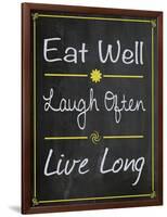 Eat Well-Lauren Gibbons-Framed Art Print