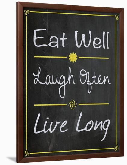 Eat Well-Lauren Gibbons-Framed Art Print