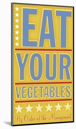 Eat Your Vegetables-John W^ Golden-Mounted Art Print