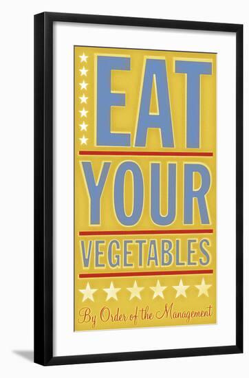 Eat Your Vegetables-John W^ Golden-Framed Art Print