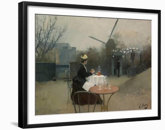 Eating Al Fresco (Plein Air). Ca. 1890-91-Ramon Casas i Carbó-Framed Giclee Print