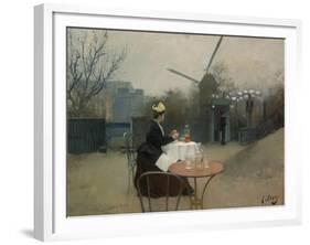 Eating Al Fresco (Plein Air). Ca. 1890-91-Ramon Casas i Carbó-Framed Giclee Print