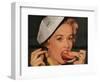 Eating Hamburgers, USA, 1950-null-Framed Giclee Print