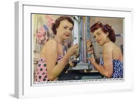 Eating Ice Cream, Illustration from 'John Bull, 1950-null-Framed Giclee Print