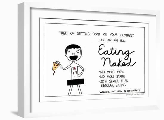 Eating Naked-Reza Farazmand-Framed Art Print