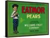 Eatmor Pear Crate Label - Yakima, WA-Lantern Press-Framed Stretched Canvas
