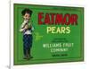 Eatmor Pear Crate Label - Yakima, WA-Lantern Press-Framed Art Print