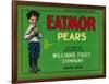 Eatmor Pear Crate Label - Yakima, WA-Lantern Press-Framed Art Print