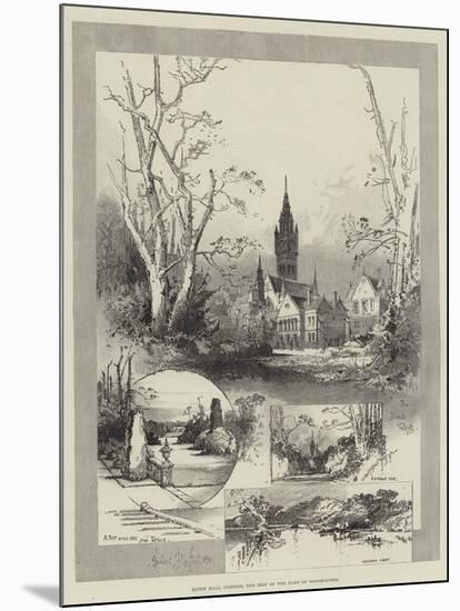 Eaton Hall, Chester, the Seat of the Duke of Westminster-Herbert Railton-Mounted Giclee Print