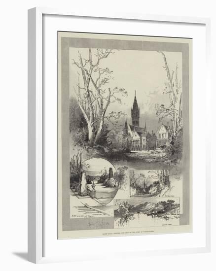 Eaton Hall, Chester, the Seat of the Duke of Westminster-Herbert Railton-Framed Giclee Print