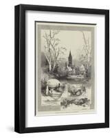 Eaton Hall, Chester, the Seat of the Duke of Westminster-Herbert Railton-Framed Giclee Print