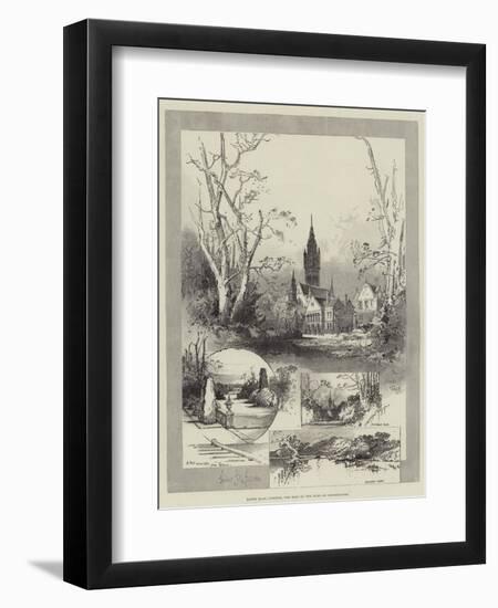 Eaton Hall, Chester, the Seat of the Duke of Westminster-Herbert Railton-Framed Giclee Print