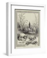 Eaton Hall, Chester, the Seat of the Duke of Westminster-Herbert Railton-Framed Giclee Print