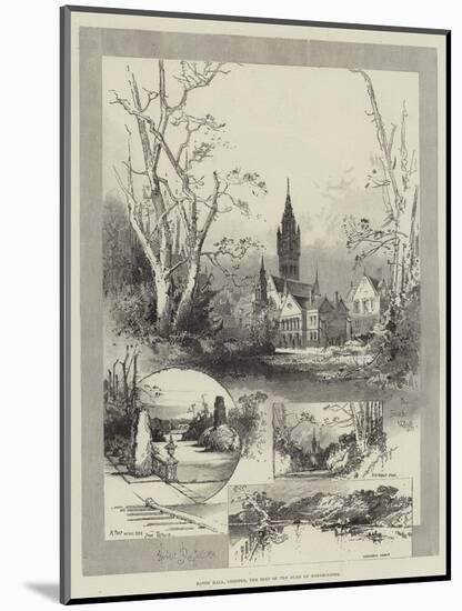 Eaton Hall, Chester, the Seat of the Duke of Westminster-Herbert Railton-Mounted Giclee Print