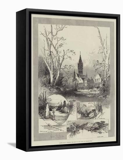 Eaton Hall, Chester, the Seat of the Duke of Westminster-Herbert Railton-Framed Stretched Canvas