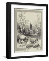 Eaton Hall, Chester, the Seat of the Duke of Westminster-Herbert Railton-Framed Giclee Print