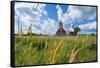 Eau Claire, Wisconsin, Farm and Red Barn in Picturesque Farming Scene-Bill Bachmann-Framed Stretched Canvas