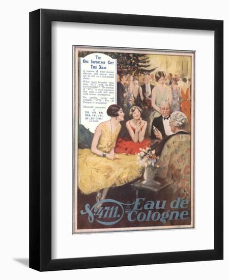 Eau De Cologne, UK, 1920-null-Framed Giclee Print