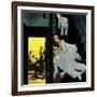 "Eavesdroppin on Grownups", December 2, 1950-George Hughes-Framed Giclee Print