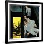 "Eavesdroppin on Grownups", December 2, 1950-George Hughes-Framed Giclee Print