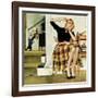 "Eavesdropping on Sister", February 9, 1957-George Hughes-Framed Giclee Print