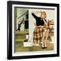 "Eavesdropping on Sister", February 9, 1957-George Hughes-Framed Giclee Print