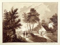 View of Brook Green, Hammersmith, London, C1820-EB-Giclee Print