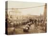 Ebano Bitumen Stored at Elizabeth Wharf, Limehouse, London, C1900-null-Stretched Canvas