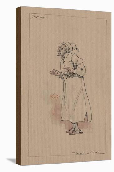 Ebenezer Scrooge - a Christmas Carol, C.1920s-Joseph Clayton Clarke-Stretched Canvas