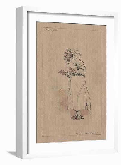 Ebenezer Scrooge - a Christmas Carol, C.1920s-Joseph Clayton Clarke-Framed Giclee Print