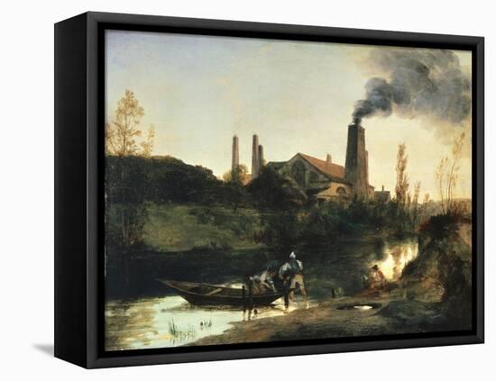 Eberswald Mill, Circa 1830-Karl Blechen-Framed Stretched Canvas