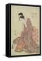 Ebisu God (The God of Wealth), 1794-Chobunsai Eishi-Framed Stretched Canvas