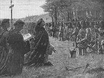 The Thanksgiving Service on the Field of Agincourt, France, 1415-EBL-Mounted Giclee Print