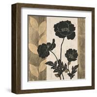 Ebony and Gold 1-Colleen Sarah-Framed Art Print