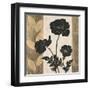 Ebony and Gold 1-Colleen Sarah-Framed Art Print