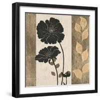 Ebony and Gold 2-Colleen Sarah-Framed Art Print