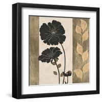 Ebony and Gold 2-Colleen Sarah-Framed Art Print