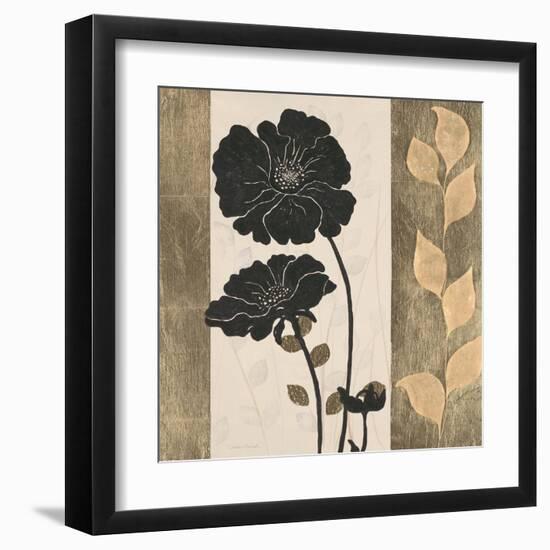 Ebony and Gold 2-Colleen Sarah-Framed Art Print