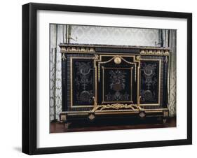 Ebony Commode with Metal Inlays-Andre-charles Boulle-Framed Giclee Print