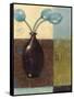 Ebony Vase with Blue Tulips II-Norman Wyatt Jr.-Framed Stretched Canvas