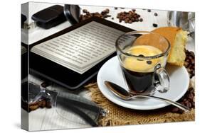 Ebook Breakfast-Graphicstockphoto-Stretched Canvas