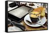 Ebook Breakfast-Graphicstockphoto-Framed Stretched Canvas