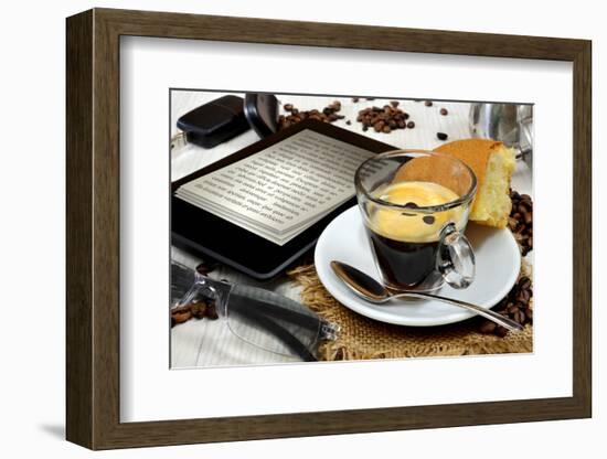 Ebook Breakfast-Graphicstockphoto-Framed Photographic Print