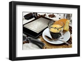 Ebook Breakfast-Graphicstockphoto-Framed Photographic Print