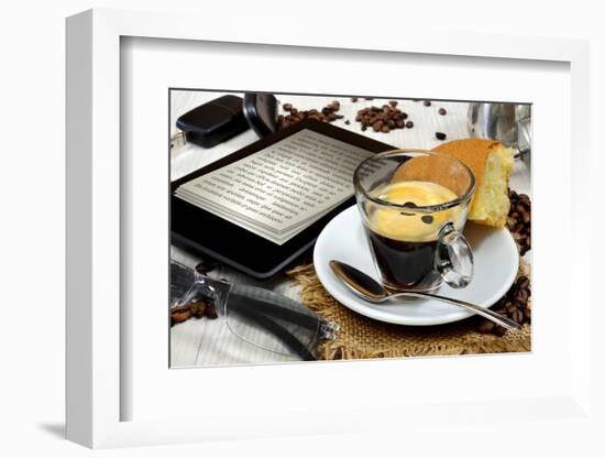 Ebook Breakfast-Graphicstockphoto-Framed Photographic Print
