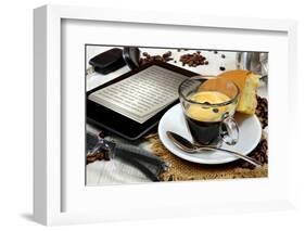 Ebook Breakfast-Graphicstockphoto-Framed Photographic Print