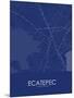 Ecatepec, Mexico Blue Map-null-Mounted Poster